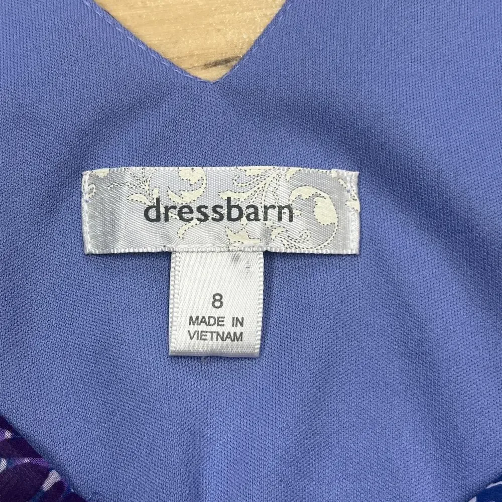 Dressbarn Y2K Babydoll Fairy Asymmetrical Dress Size 8 Sheer Patchwork Festival - Picture 3 of 16